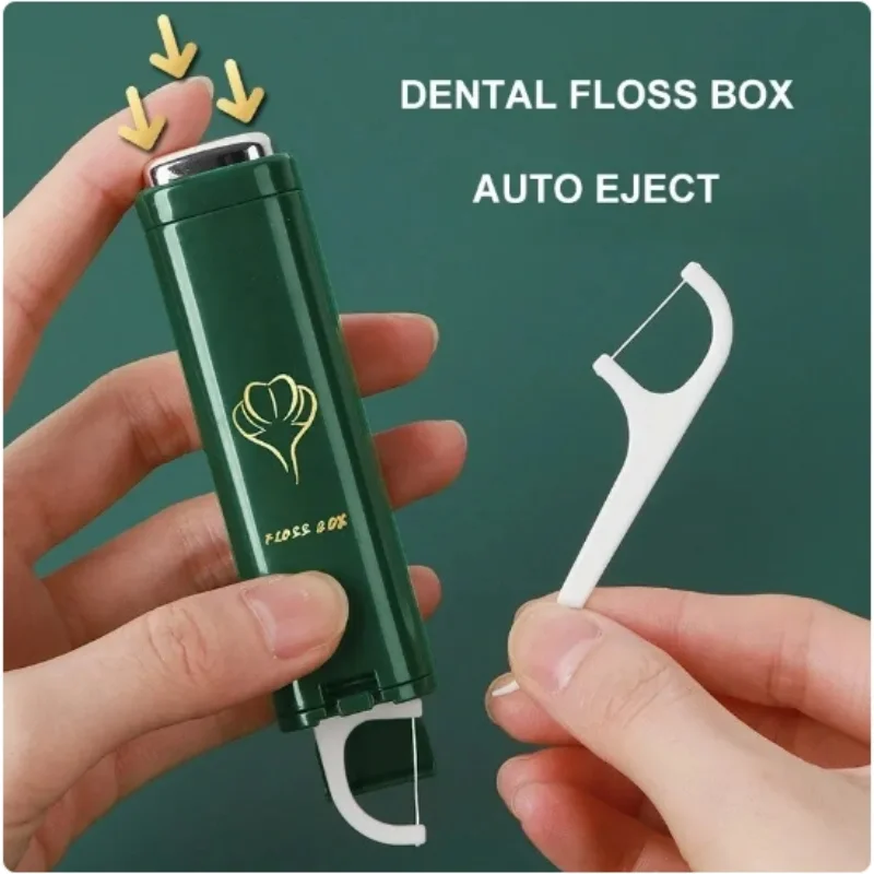 Dental Floss Storage Box 1pc Portable Automatic