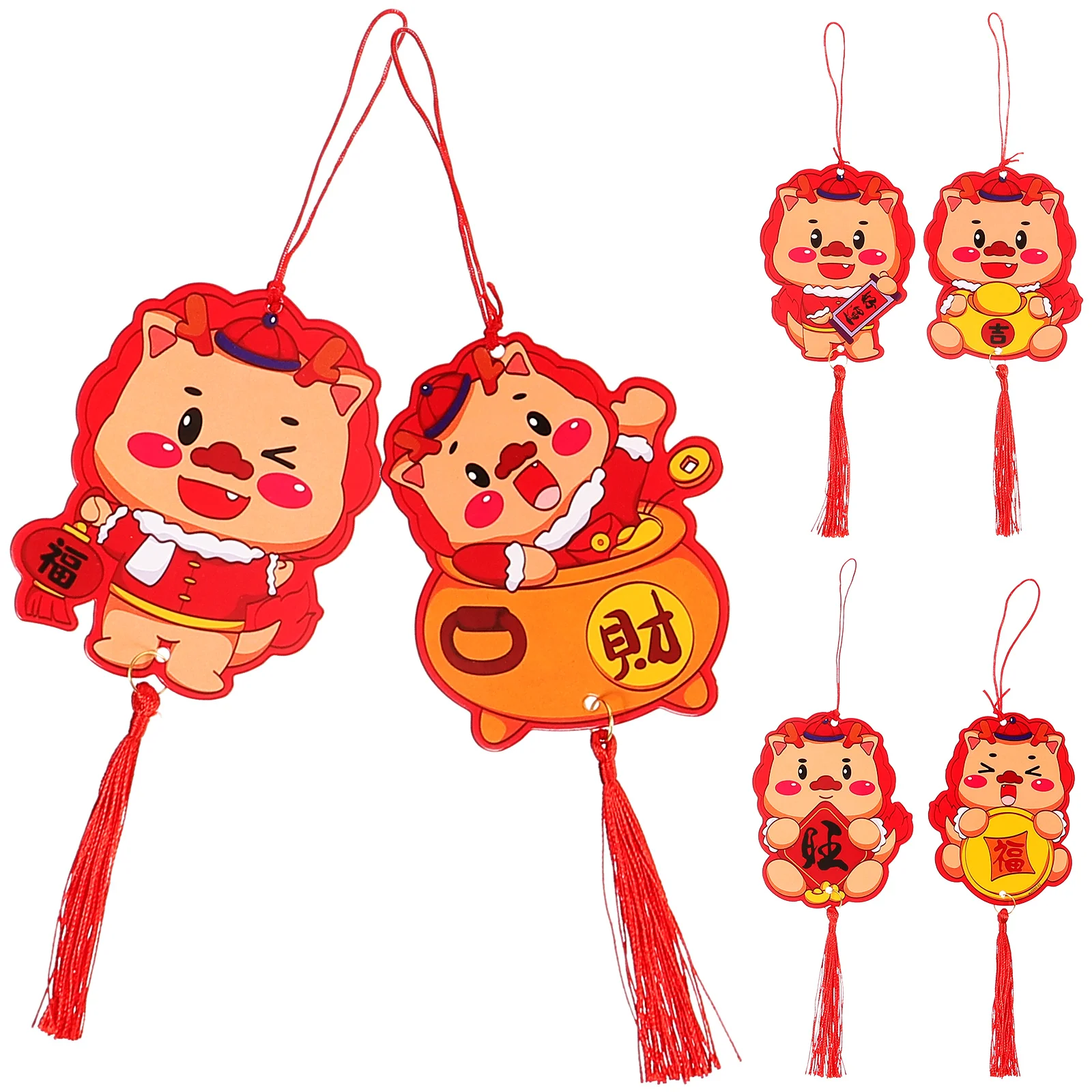 

Chinese New Year Pendant Bonsai Hanging Decorations Dragon Ornament Potted Plant New Year Spring Festival Decorations