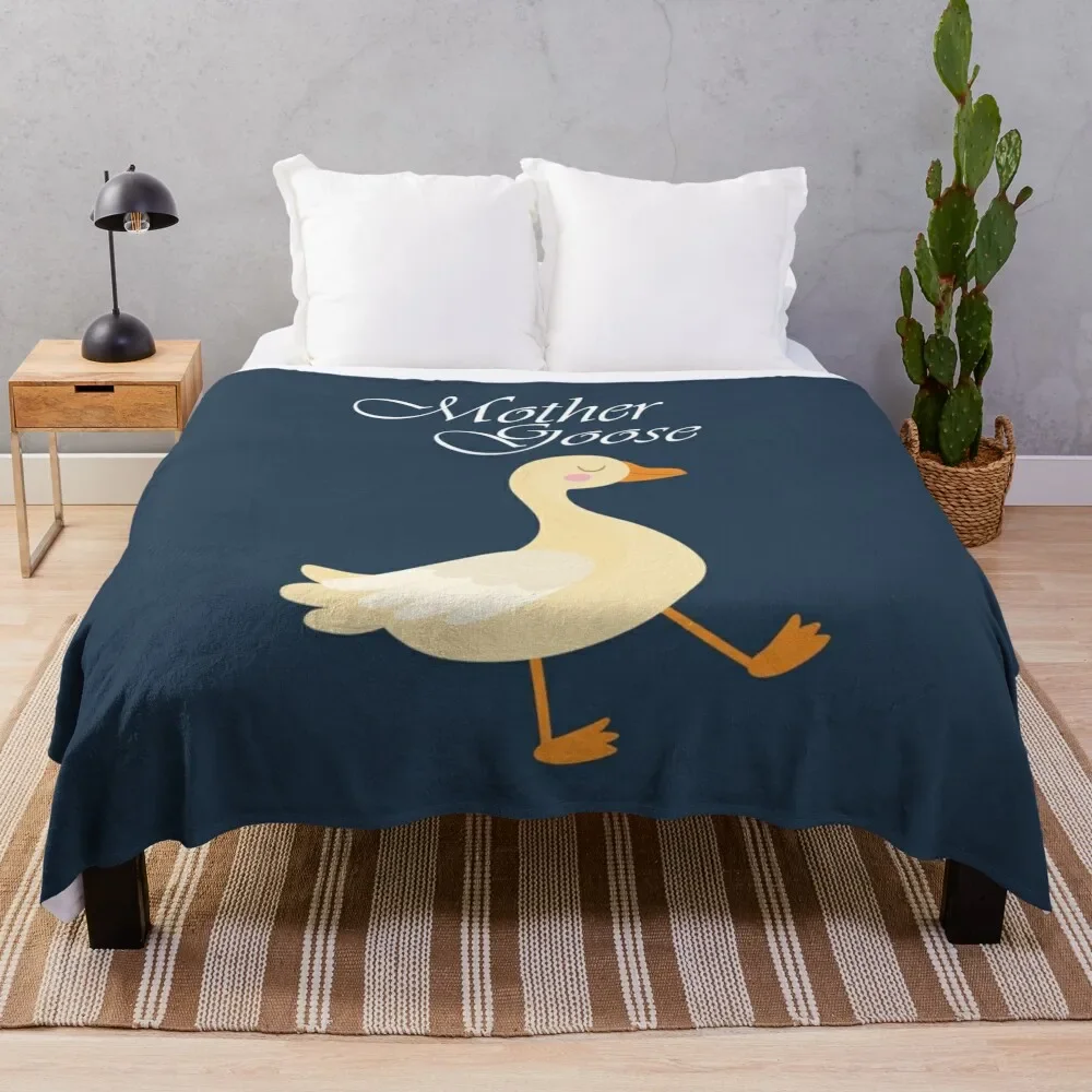 Happy National Mother Goose Day Yellow Mother Goose Throw Coperta Sacco A Pelo Coperte Per Coperte Per Bambini