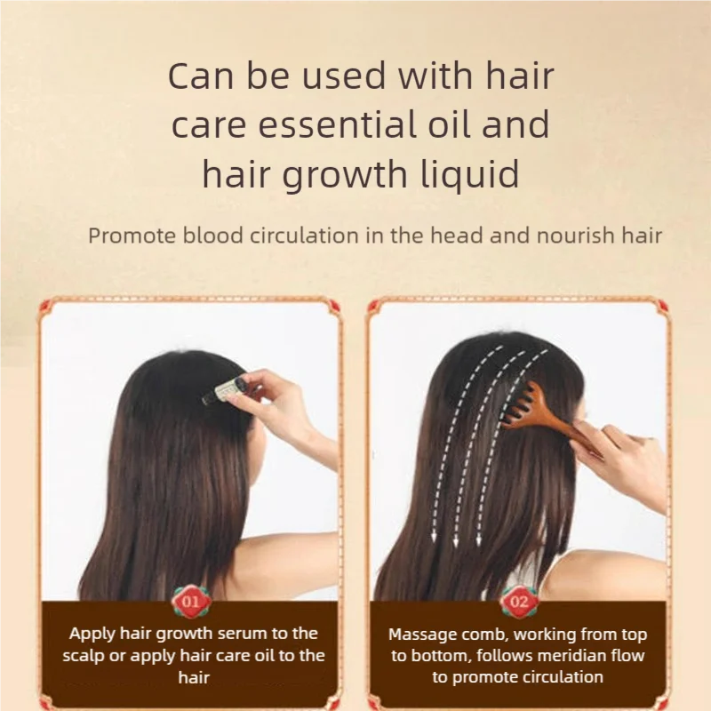 Head Massagers Scalp Wood Six-claw Meridian Head Therapy Body Massage Tool Natural Sandalwood Neck Back Scraping Massage Tool