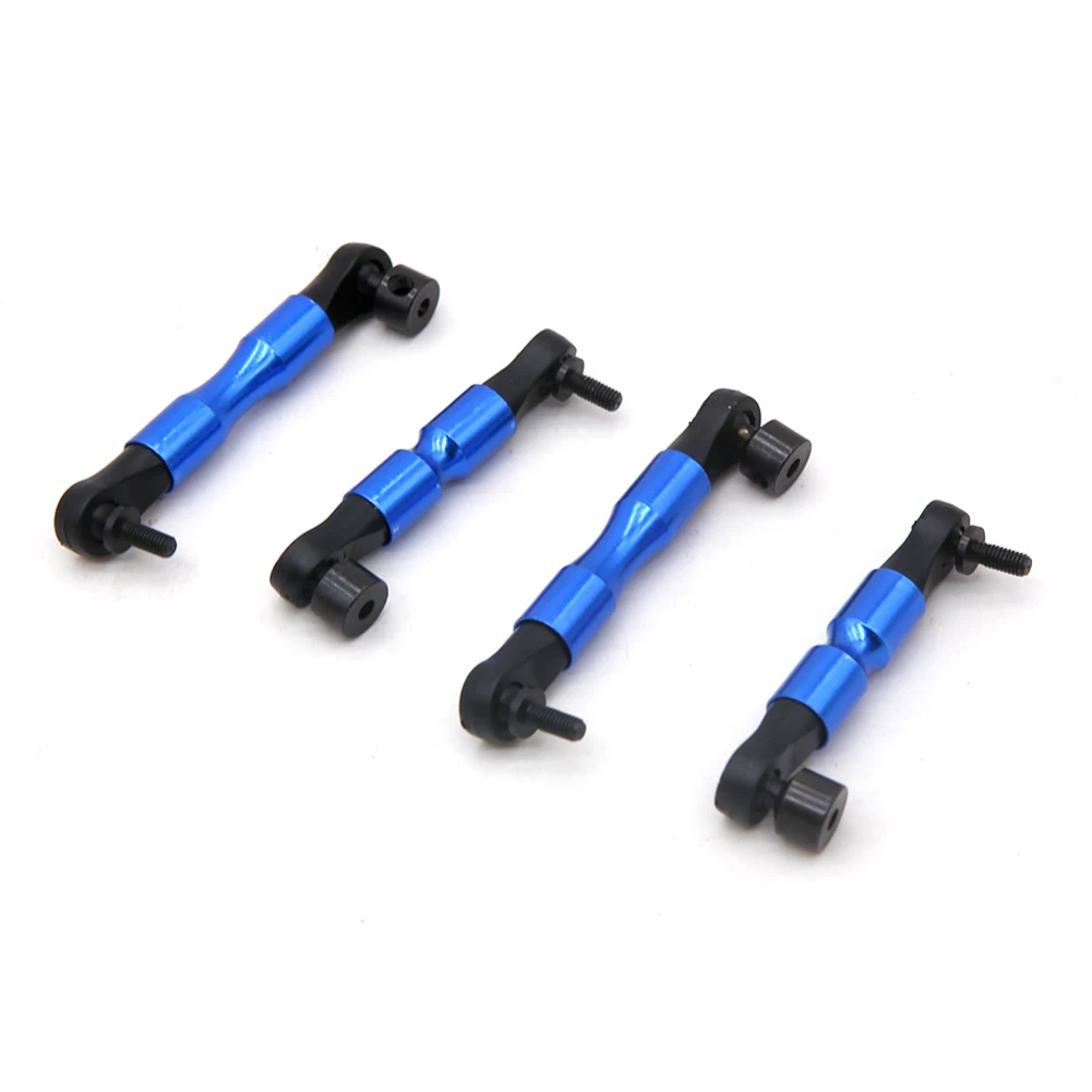 Installation du kit barres stabilisatrices RC sur un châssis Traxxas 4x4, vue des liaisons avec les triangles de suspension.