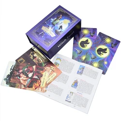 Luxury Tarot Card with English Manual - High-quality Plastic Waterproof Cards for Divination and Prediction Game Board Game 7X12