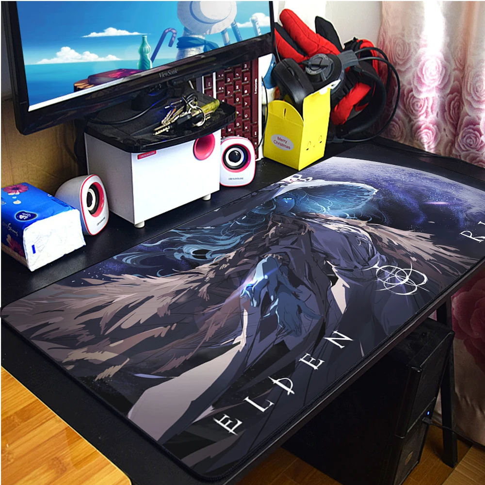 

Elden Ring Gaming Large Mouse Pad Gamer Desk Mat Mousepad for Keyboard Pc Laptops Cute Anime Mousepads Game thickened mouse pad