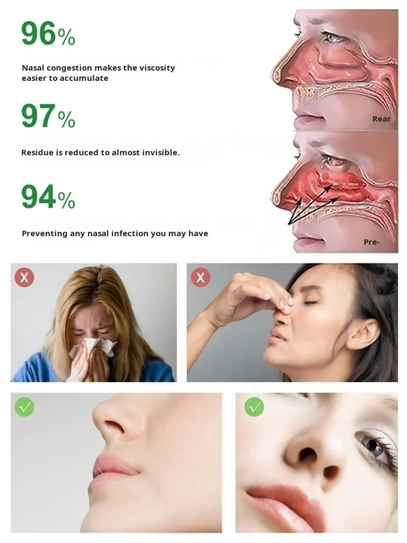 Neck Face Massager BioNase Nose Rhinitis Sinusitis Cure Therapy Nose Massage Hay Fever Low Frequency Pulse Laser Runny Sneeze Treatment Machine neck face massager electrotherapy skin care tool laser pen therapy skin care device