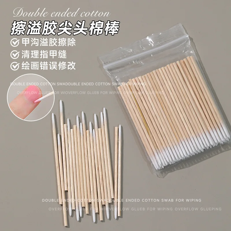 300/100PCS Cuticle Pusher Remover Nail Art Tools Orange Wood Sticks Design Nail Gel Polish Drawing Manicure Pedicure Care Supply