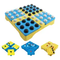 Rotatable Weiqi Chess Board Logic Thinking Training Children Educational Toys Wisdom Pentago Game With Black And White Beads 1