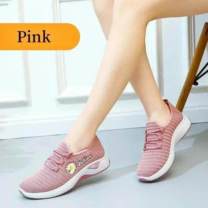 New Women's Shoes Autumn New True Fly Weaving Old Beijing Cloth Shoes Little Daisy Women's Casual Sports Shoes Walking Shoes 4