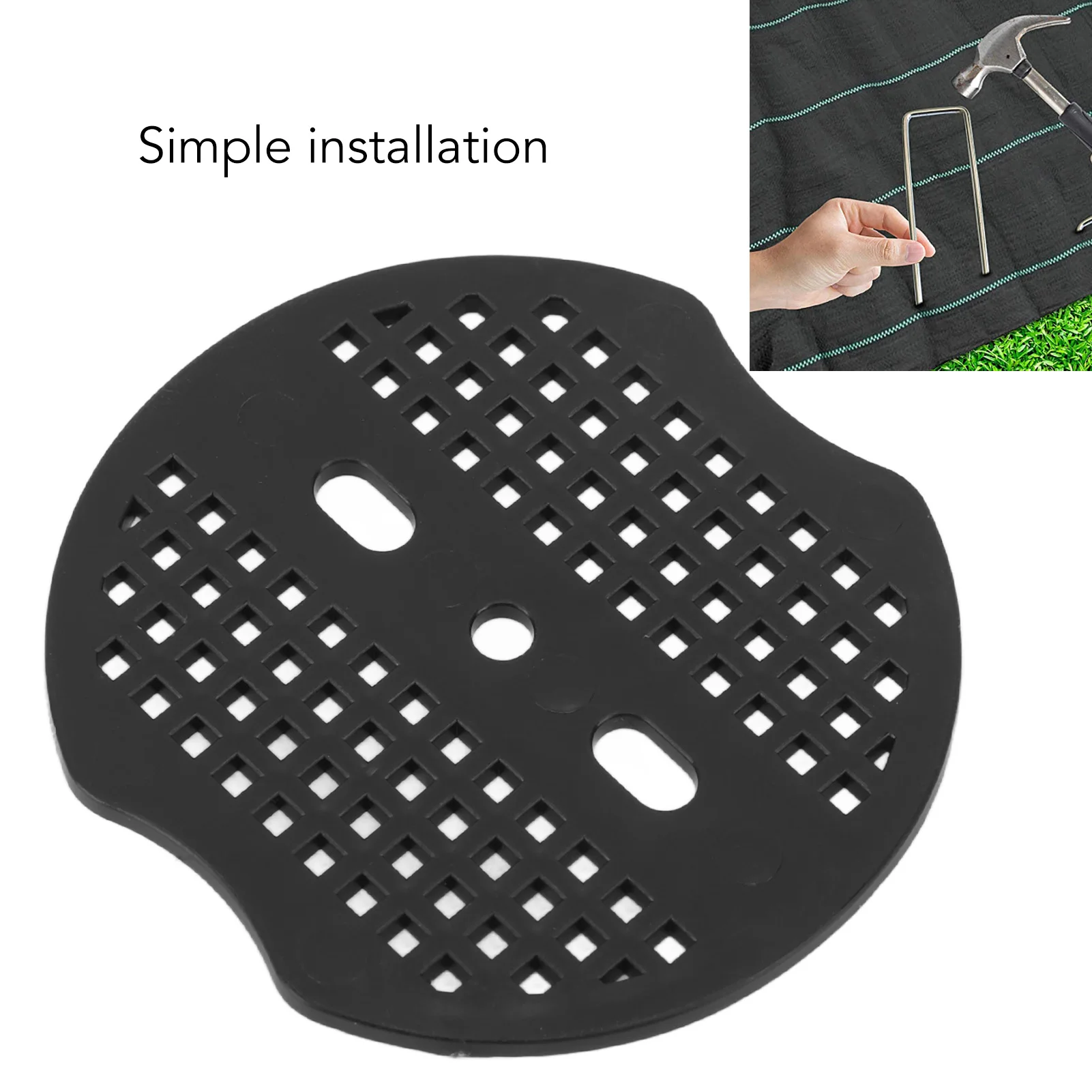 Garden Stakes Gasket Landscape Plastic Gasket Garden Stakes Pad For Weed Barrier Create Sturdier Hold 100pcs