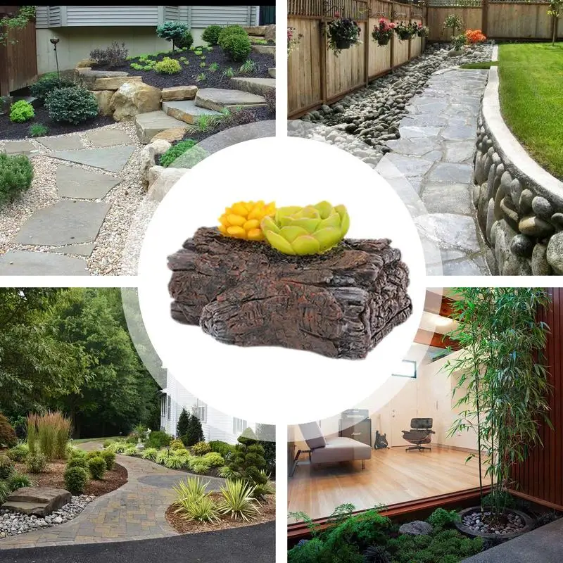Hide A Key Rock Fake Rock Log Turtle Statue Key Hider Realistic Stone Door Key Box Decorative Weather Resistant Outside Key