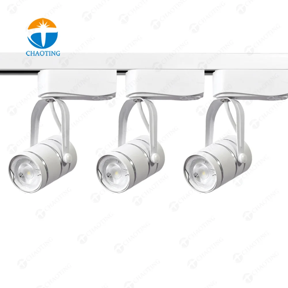 Modern Cylindrical Aluminum Gu10 Track Spot Light Led Rail Lighting System Adjustable Rotatable 360 Degrees Mr16 Track Spotlight