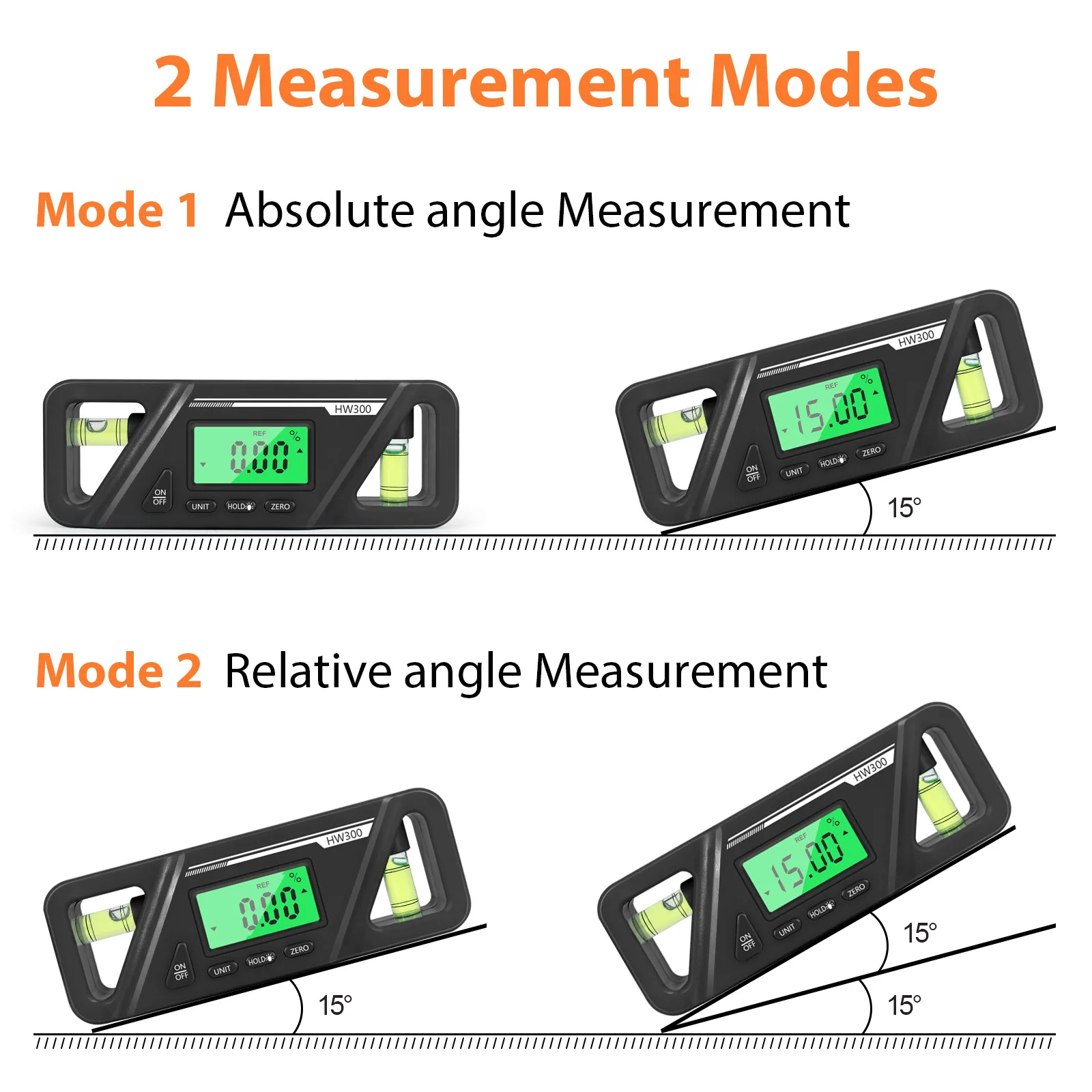 Magnetic Electronic Goniometer LCD Digital Angle Meter Backlight Angle Protractor Slope Conversion Meter Digital Inclinometer