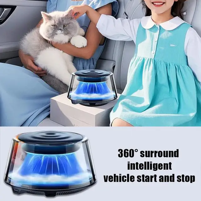Snow Mountain Smart Car Fragrance Diffuser Rechargeable Mist Diffuser Auto Freshener Car Air Cloud RGB Interior Light Air W J5V6 1