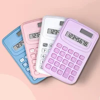 Calculatrice scientifique solaire, Mini calculatrice de bureau, grand écran, calculatrice mignonne, calculatrice Portable auxiliaire d'apprentissage 1
