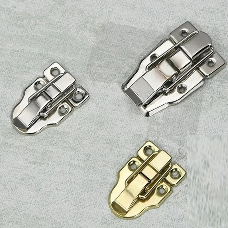 Vintage Jewelry Wood Box Hasps Drawer Latches Decorative Suitcases Hasp Latch Buckle Clasp Furniture Hardware 2PCS 40*58MM