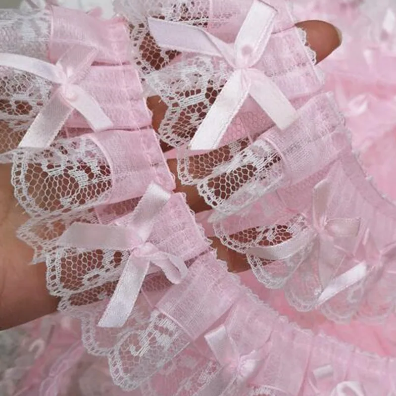 5CM Wide Pink Embroidery 3D Flower Tulle Lace Fabric Trim Ribbon DIY Sewing Applique Collar Fringe Tassel Wedding Guipure Decor 5 5CM Wide Pink Embroidery 3D Flower Tulle Lace Fabric Trim Ribbon DIY Sewing Applique Collar Fringe Tassel Wedding Guipure Decor 5