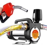 12 V/24 V/220 V การใช้ปั๊มสําหรับน้ํามันก๊าดดีเซล 990W Self-Priming ปั๊มหยุดโดยอัตโนมัติปั๊มน้ํามันไฟฟ้าการใช้ dispenser 1