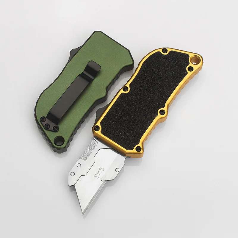 SK5 Klinge Allzweckmesser Austauschbare Klinge Luftfahrt Aluminiumgriff EDC Outdoor Multitool Sicherheit Handwerkzeug Geschenk Fünf Klinge – Detail 13