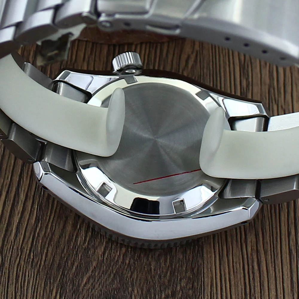 42mm Herrenuhr NH36 Gehäuseband 316L Edelstahl für NH34 NH35 NH36 Uhrwerk 28,5mmZifferblatt Saphirglas modifizierte SPB185 Teile – Detail 15