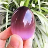 Natural crystal Purple opal egg shaped specimen gem crystal healing reiki natural gem egg +base 3