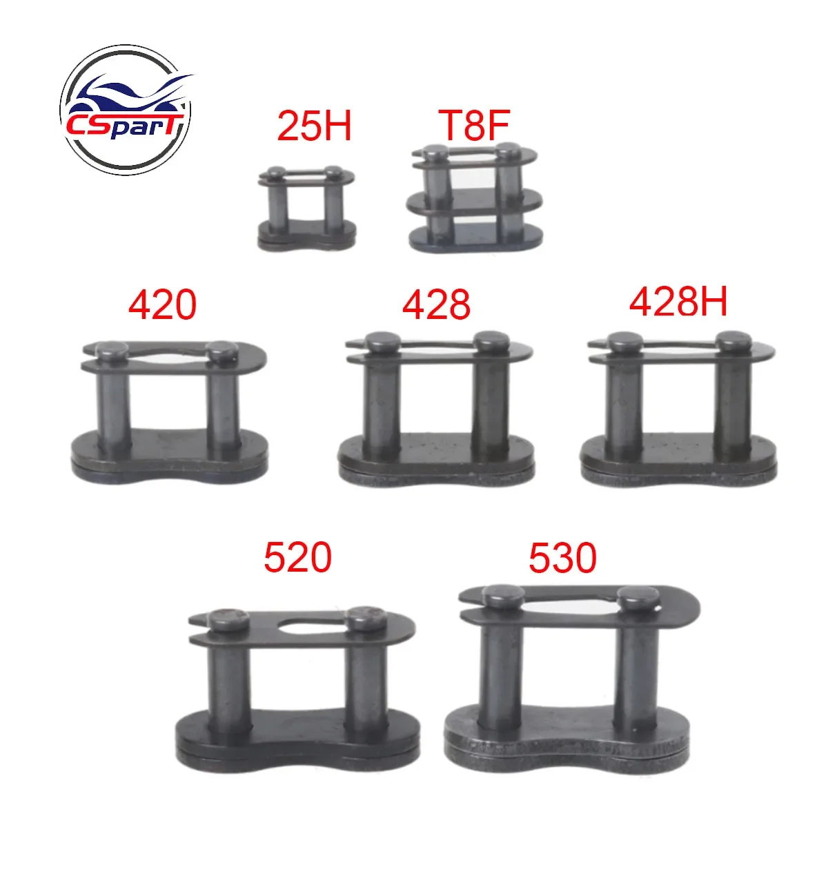 

25H T8F 420 428 428H 520 530 Chain Master Link Pocket Dirt Pit ATV Quad Go Kart E Gas Scooter Motorcycle