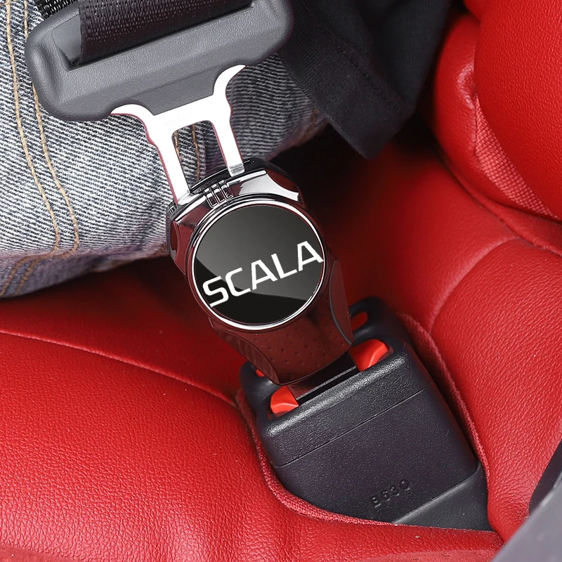 Car Interior Seat belt Clip Metal Extenders Car Accessories For SKODA SCALA