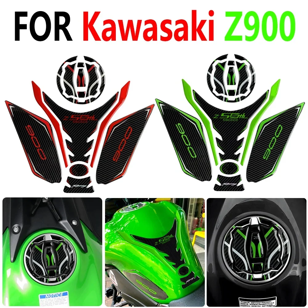 Pegatinas 3D Moto Compatibles Con Kawasaki Z650 2024-2025 Tanque