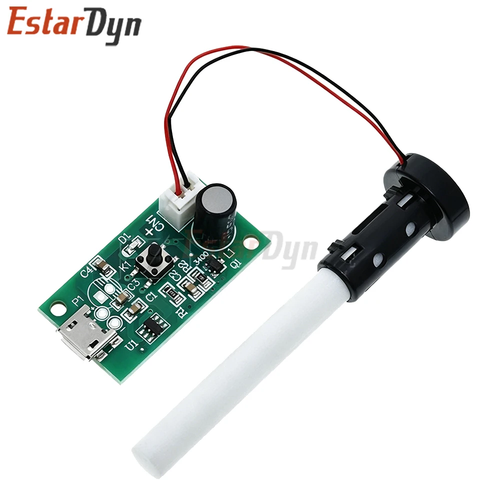 5V 초음파 미스트 메이커 DIY 키트 Type-C 108kHz 가습기용 분무기 모듈 식물 테라리움 DIY