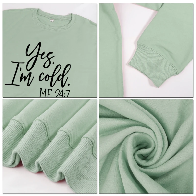 Fashionable and Lightweight Women's Sweatshirt Pullover Tops with Leter Print