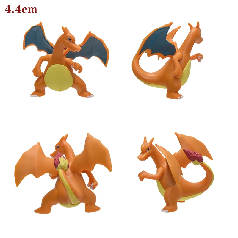 Pokemon figuras tamanho pequeno pvc brinquedo torchic charmander charizard  eevee rockruff victini fennekin mimikyu raikou