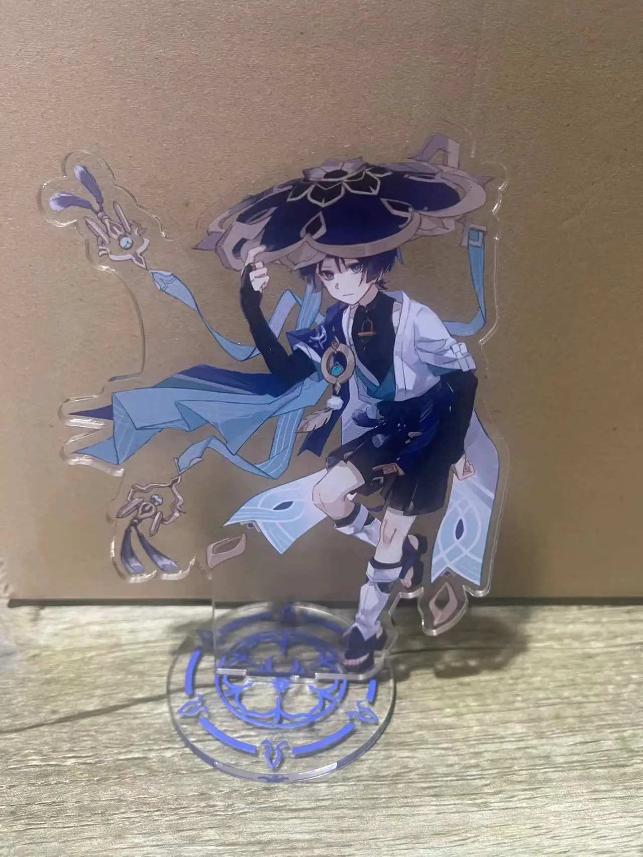 Anime Genshin Impacto Anjo Suporte Modelo Placa Mesa Decoração Xiao  Shikanoin Heizou Venti Kazuha Scaramouche Standee