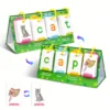 Kids CVC Words Flashcards Phonics Flip Chart Word Builder Sight Words Activity Learning Tool Speech Therapy Special Education 5
