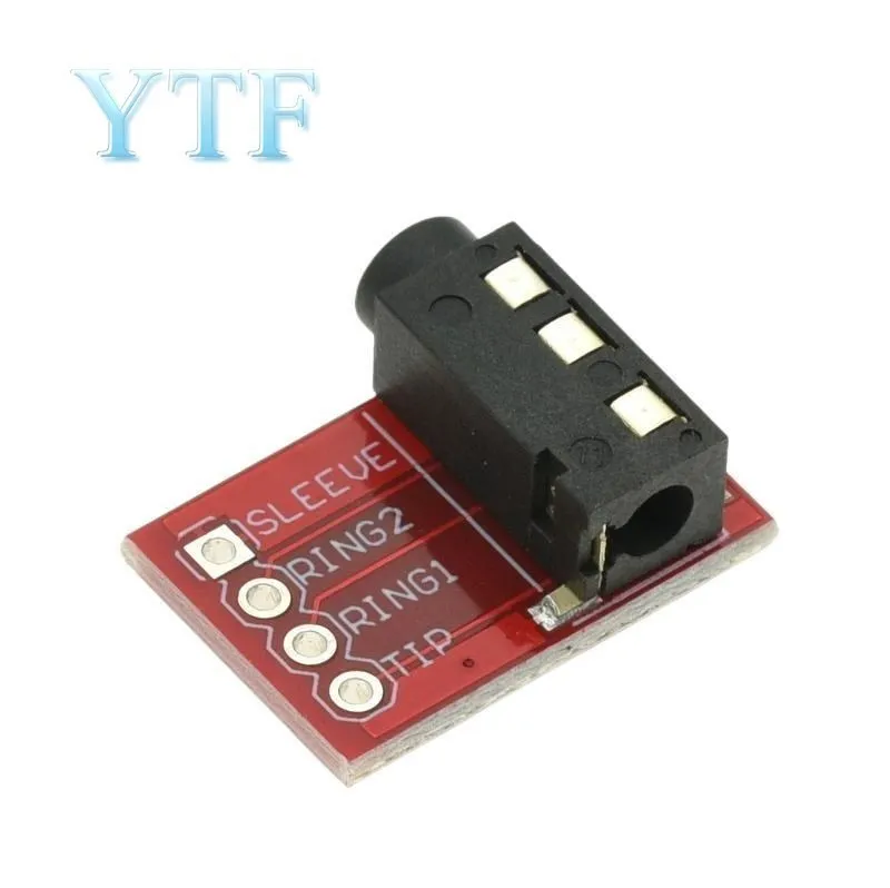 

CJMCU-TRRS 3.5mm Audio Seat MP3 Stereo Headphone Video Microphone Interface Module Breakout Board Expansion Connector 3.5mm Jack