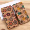Bohemian Style Women's Wallet Retro Advanced Wallet with Wood Grain Portable Geometry Multiple Card Slots Card Holder Coin Purse 1
