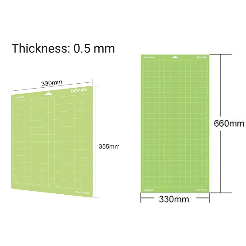 6pcs/lot Mixed Color Engraving Machine Base Plate Cutting Mat For Cricut/cameo 4 With Adhesive Pvc Cutting Mats
