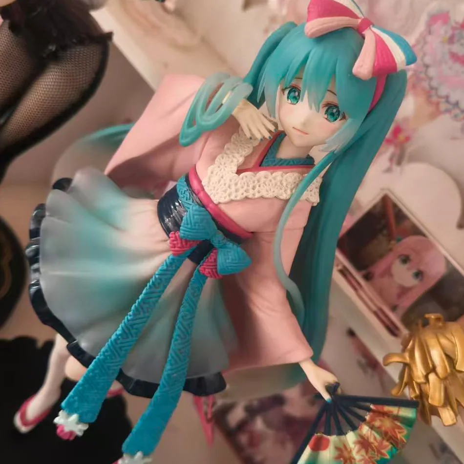 Tokyo Series Kimono Anime Figurine - Kawaii Girl Decorative Collectible