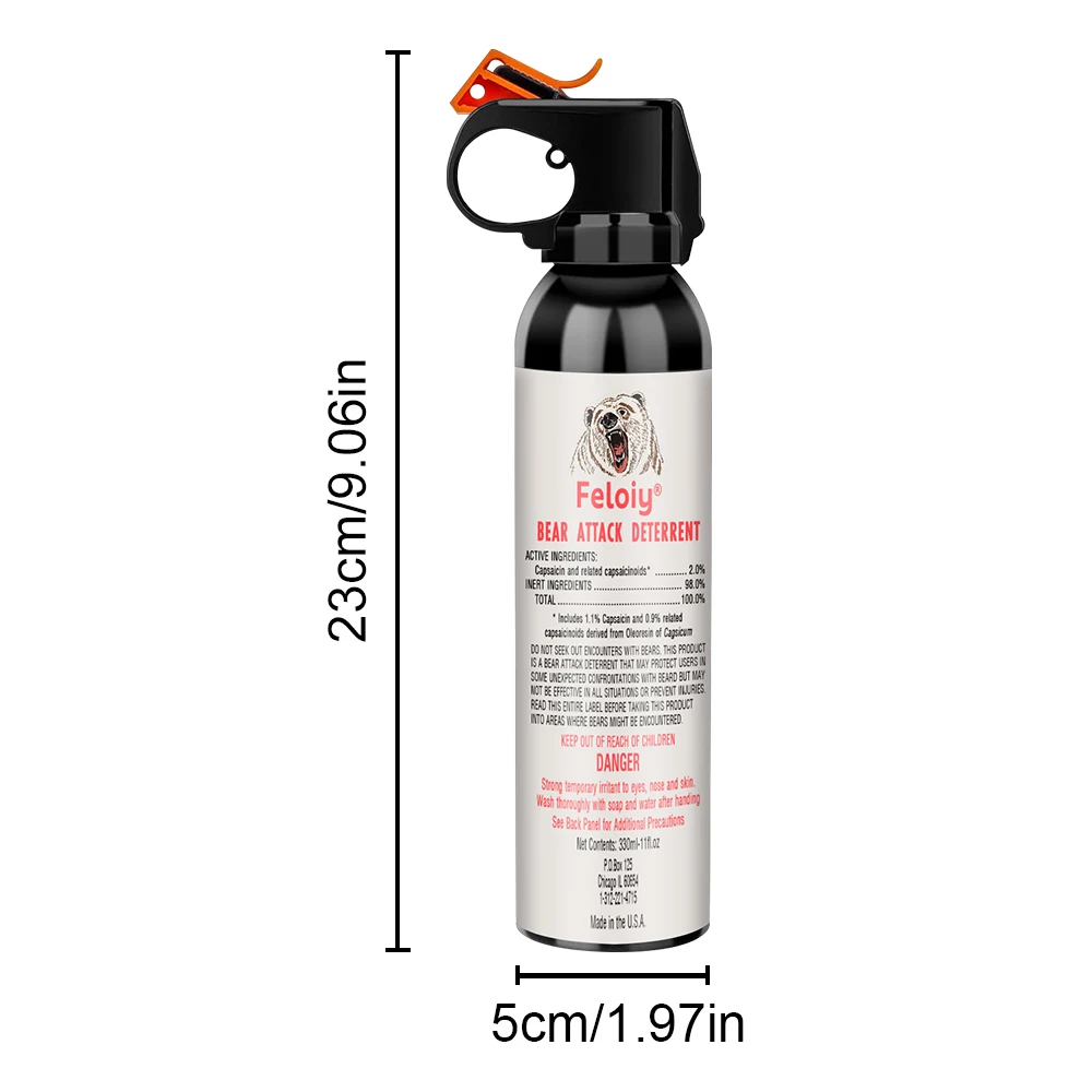 330ML Bear Spray, Outdoor Camping and Hiking Protection 5