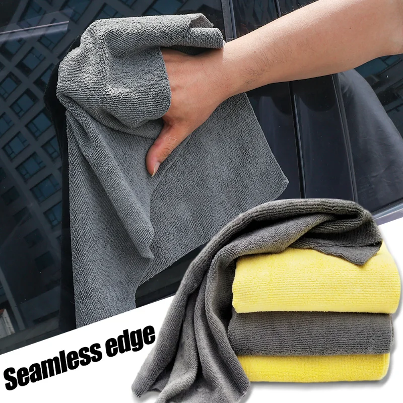 

300gsm Microfiber Car Body Polishing Cleaning Towels Auto Crystal Waxing Soft Drying Cloth Rag Washing Towel 40x40cm