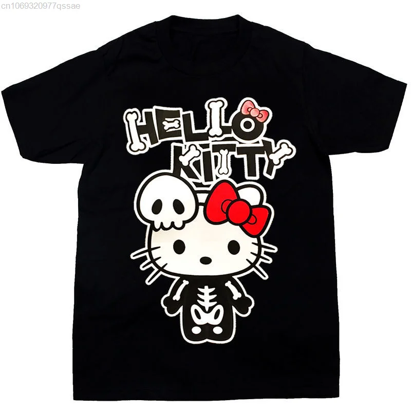 Free Roblox T-shirt black hello kitty skull grudge ⛓🖤  Free t shirt  design, Hello kitty t shirt, Shirts for girls