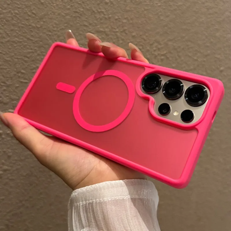 Luxury Matte Clear MagSafe-Compatible Protective Phone Case