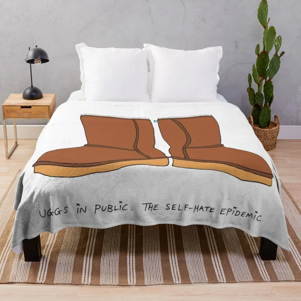 Uggs Coperta Da Tiro Morbida Grande Pelosa Carina Plaid Sottile Lusso St Coperte