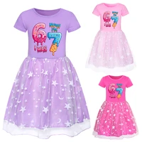 Enfants Six Seven robe 67 voler un cerveau bébé filles à manches courtes robes décontractées filles fantaisie princesse robes enfants vêtements 1