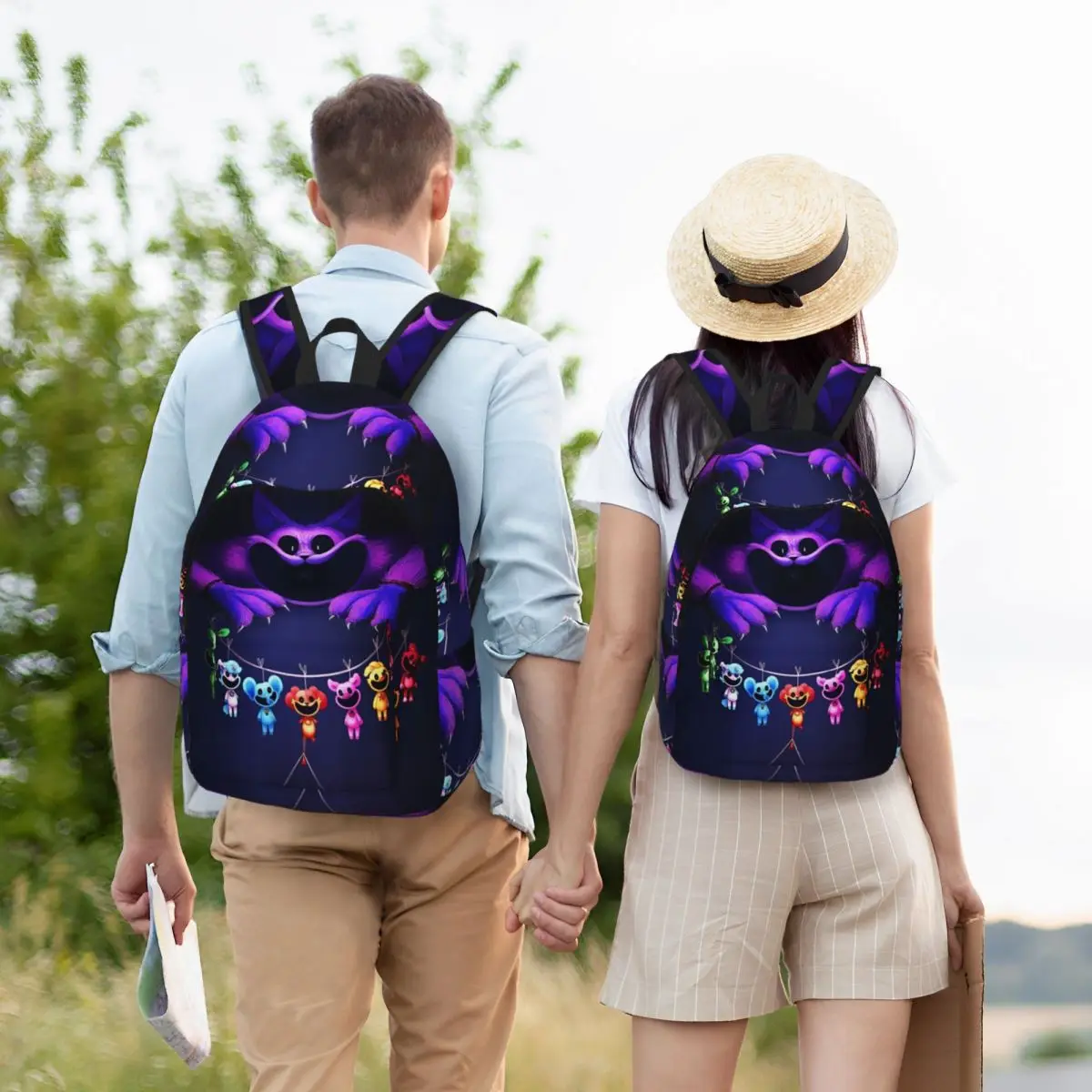 CatNap Smiling Critters Backpack for Boy Girl Kids Student School Bookbag Daypack Preschool Primary Bag Durable 6