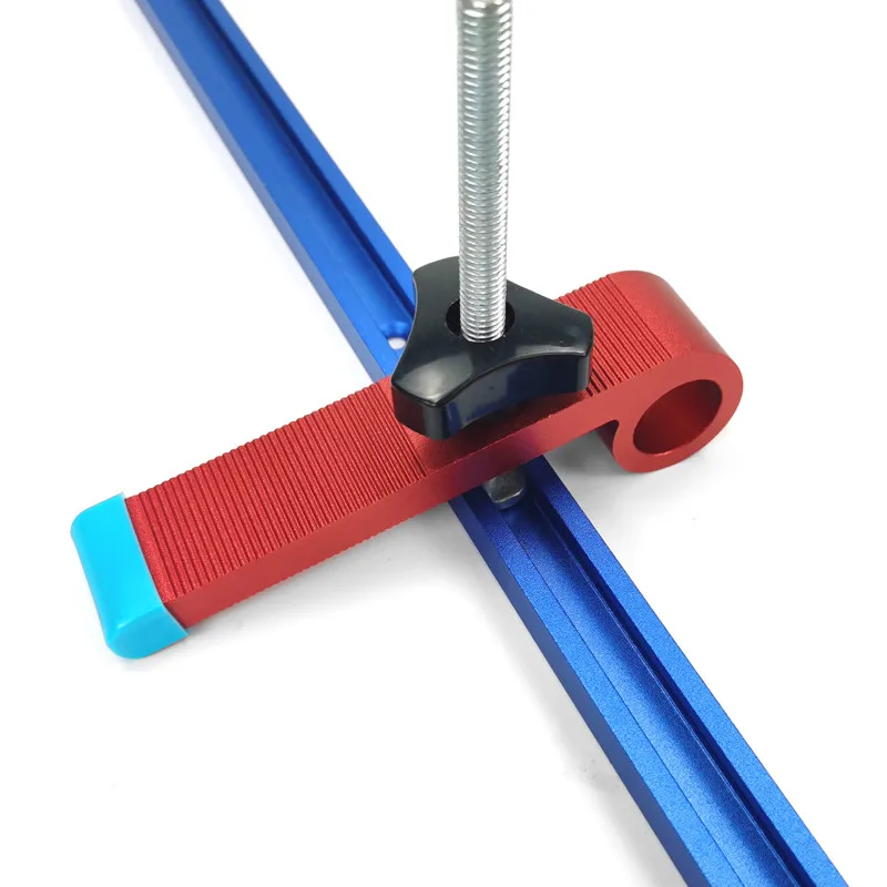 Woodworking T Track 300-800MM Woodworking Chute Rail T-track T-slot Miter Track Jig T Screw Fixture Slot 19x9.5mm Table Saw Router Table DIY Tools