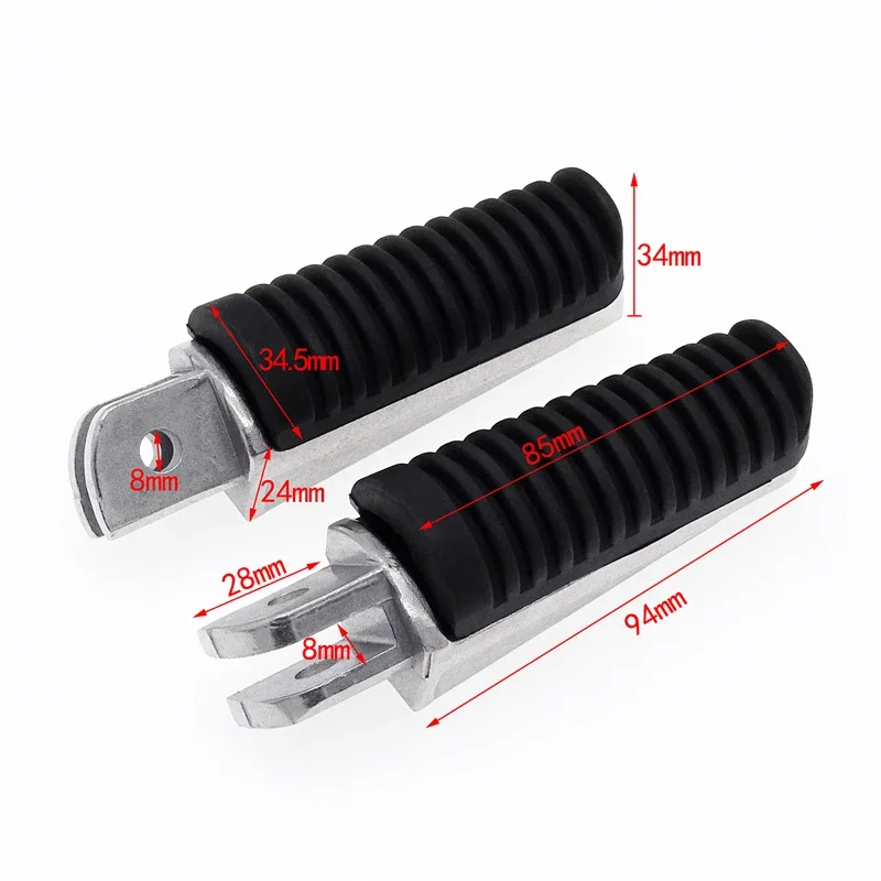 Motorcycle Front Footrest Foot Pegs Anti-Slip Pedals Yamaha FJR1300 FZ1 FZ6 FZ6R FZ400 XJR 1200 1300 motorcycle accessories motorcycle foot pedals motorcycle footrests