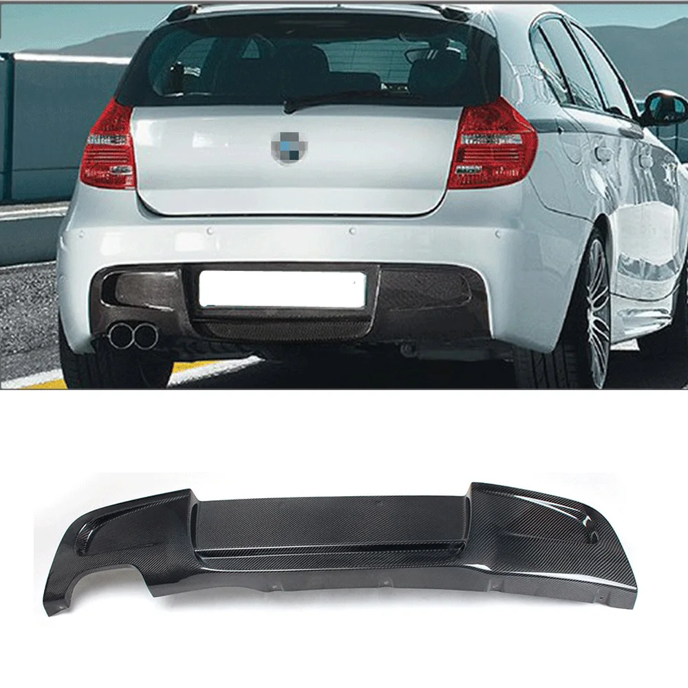 

Carbon Fiber Rear Diffuser for BMW E87 M TECH 2007-2010 1-Series Car Bumper Lip Spoiler Diffuser Body Kit