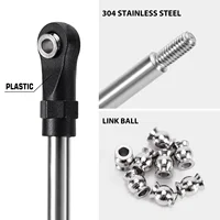 INJORA Stainless Steel Builders Links with Rod Ends for 1/10 RC Crawler Car - Image 2