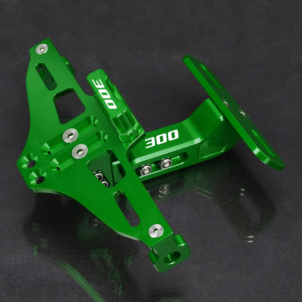 가와사키 닌자 300 NINJA300 ABS 2013-2023 2024 2025 오토바이 번호판 거치대 번호판 프레임 LED 조명 브래킷