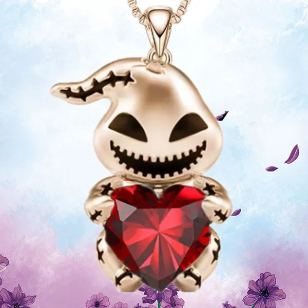 Halloween cartoon Muppets gift love necklace girl
