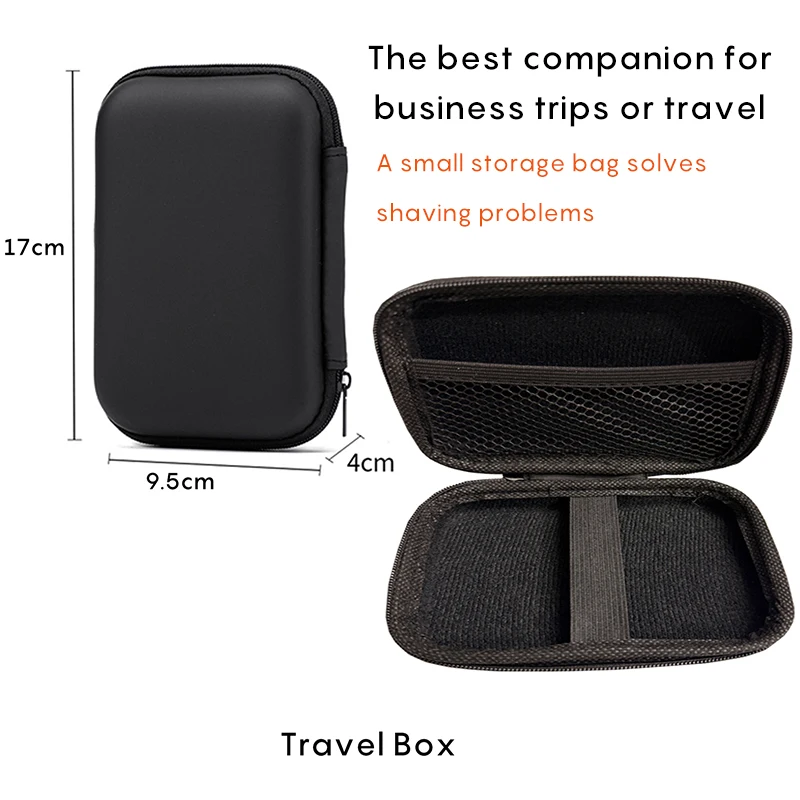 Shavcooo Manual Razor Washer Portable Shaver Cleaner Pressing Tool_voghion.com