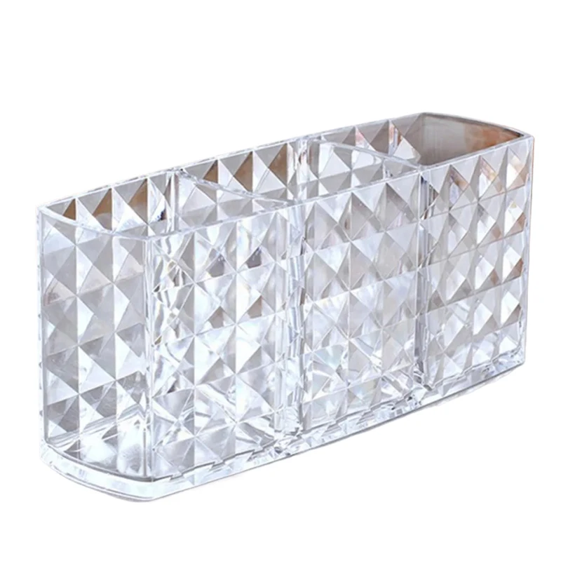 1PC Acrylic Makeup Brush Holder Desk Cosmetic Organiser Clear Lipstick Brush Storage Lipstick Brush Storage Holder 5